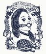 Lust. Seven deadly sins tattoo and t-shirt design. Sexy woman, symbol of fornication, debauchery, sexual perversions, BDSM. Lust, seven mortal sins tattoo. Lustful sexy dominatrix woman gothic tattoo