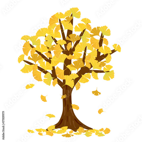 銀杏の木のイラスト Stock Vector Adobe Stock 銀杏の木のイラスト Stock Vector Adobe Stock