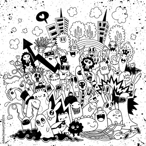 recznie-rysowane-ilustracji-wektorowych-doodle