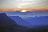Fototapeta Góry - Beautiful sunrise at mount Bromo