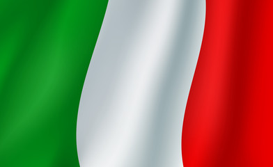 Wall Mural - Flag of Italy 3d background