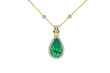 emerald chain  necklace