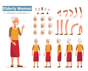 Wall Mural - elderly woman