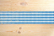 wooden planks painted blue and white rhombs, october germany beer fest background