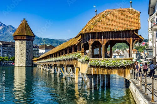 Lucerne in Switzerland Poster Mural XXL