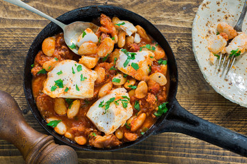 Cod and chorizo stew