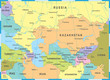 © Porcupen - Caucasus and Central Asia Map - Vector Illustration