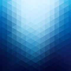 Wall Mural - Abstract background in isometric style. Color gradient from triangles.