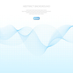 Poster - abstract background with geometric pattern of lines. wave and distortion of forms. glide in the air.