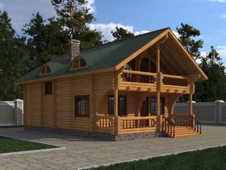 House Photorealistic Render 3D Illustration