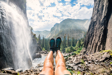 Wall Mural - yosemite falls view at summer time