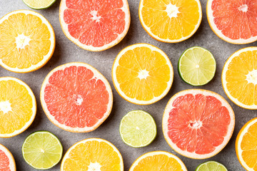 Poster - Colorful fruits background. Close up