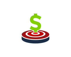 Wall Mural - Money Target Icon Logo Design Element