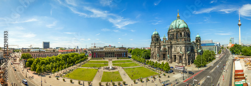 Plakat Katedra w Berlinie i Fernsehturm, Panorama, Berlin