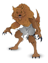 Classic Werewolf Vector Illustration
