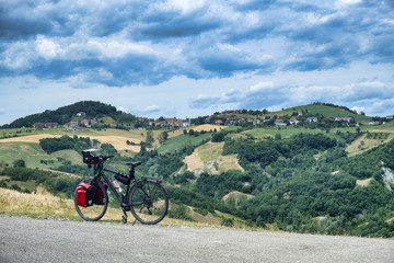 Wall Mural - Summer landscape near Serramazzoni (Modena, Italy)