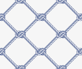 seamless nautical rope pattern