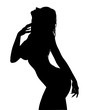 © Derya Cakirsoy - Sexy female silhouette isolated on white