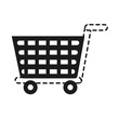 © djvstock - shopping cart icon over white background vector illustration