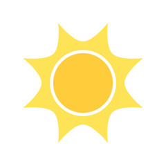 Wall Mural - sun icon illustration