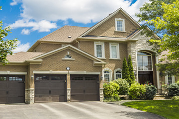 Wall Mural - Custom built luxury house in the suburbs of Toronto, Canada.