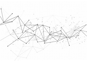 Poster - vector polygon background abstract technology communication data Science