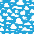 © alex_cardo - seamless pattern with cartoon clouds