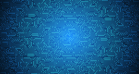 Poster - Vector abstract background technology circuit design.