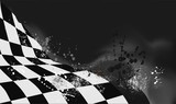 Fototapeta Na ścianę - checkered flag background vector race design