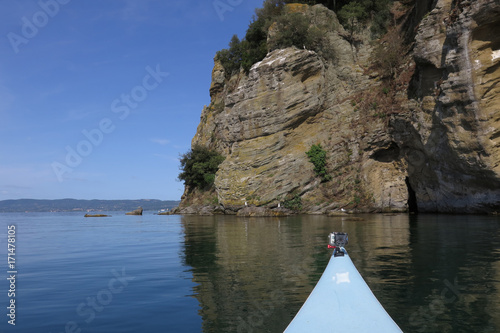 Fotografie, Obraz escursione in kayak all'isola Martana sul lago di Bolsena