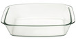 Large Oblong Rectangular Glass Baking Pan Isolated On White Background