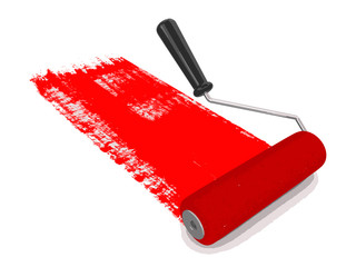 Wall Mural - Paint roller. Image with clipping path