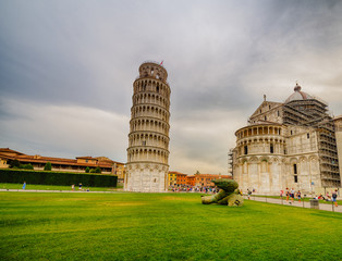 Wall Mural - Public square of miracle in Pisa