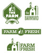 Farm and Barn Logos
Set of four farm and barn logo designs for farm fresh local food.