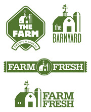 Farm And Barn Logos
Set Of Four Farm And Barn Logo Designs For Farm Fresh Local Food.