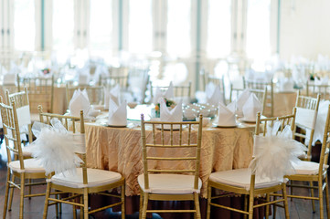 wedding chair decoration / table food