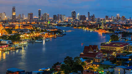 Wall Mural - Wat Phra Kaew or Wat Phra Si Rattana Satsadaram, Temple of the Emerald Buddha and Grand Palace, Beautiful Landmark of Bangkok City, Bangkok, Thailand.