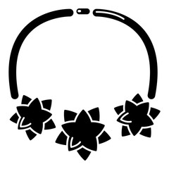 Wall Mural - Necklace star icon , simple style