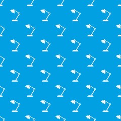 Poster - Desk lamp pattern seamless blue