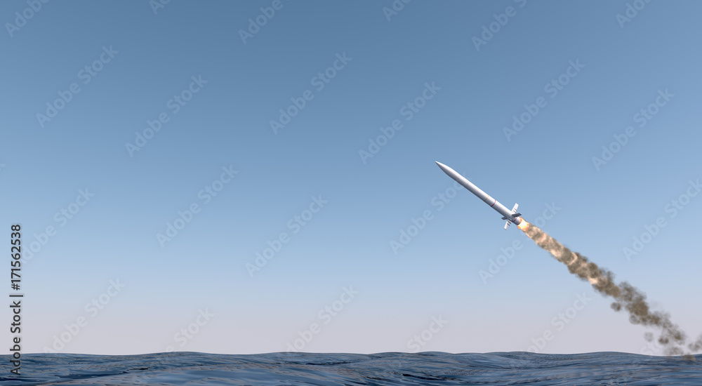 Intercontinental Ballistic Missile Stock Illustration | Adobe Stock