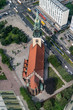 Church in Berlin from above