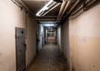 Prison tunnel in basement