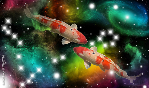 Sternzeichen Fische Buy This Stock Photo And Explore Similar