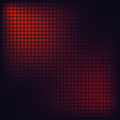 Aufkleber - Pixel mosaic background. Red and blue squares. Digital backdrop. Vector illustration.