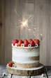 © Ruth Black/Stocksy - Strawberry celebration cake