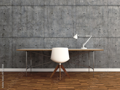 Eiermann Schreibtisch Vor Sichtbetonwand Buy This Stock