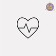 © noframesdesign - heart medicine line icon