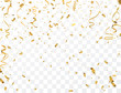 Gold confetti celebration