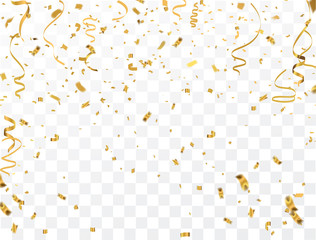 gold confetti celebration