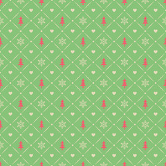 Poster - seamless christmas pattern